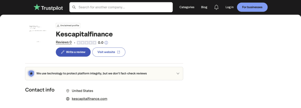 Kes Capital Finance scam