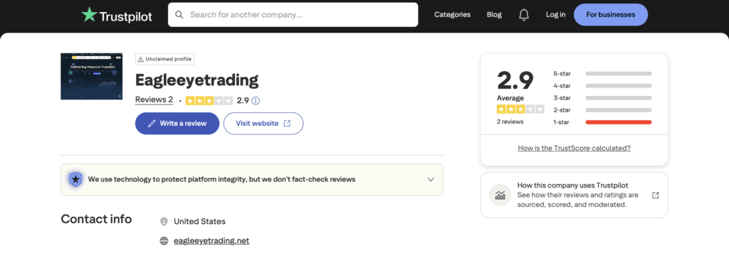 eagle eye trading scam AI bot fraud warning