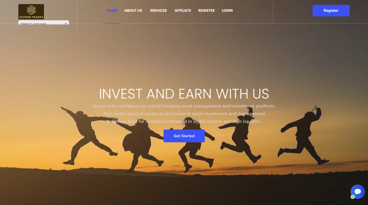 Tradex scam FCA warning page screenshot accesstradex.com