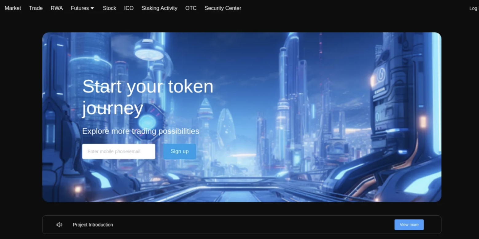 Slogem Exchange homepage at slogem.com showing fake crypto trading platform warned against by BCSC and CSA in 2026